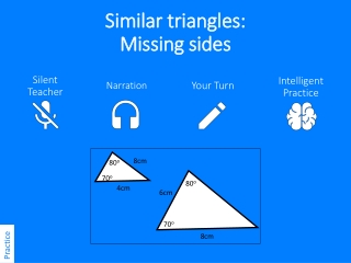 Similar triangles: Missing sides