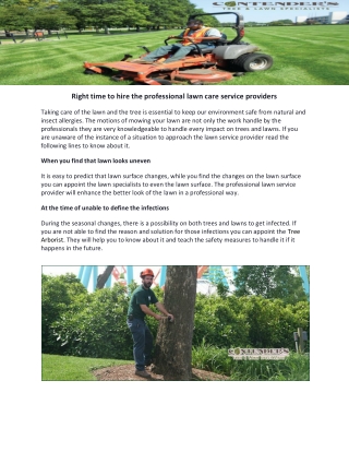 Lawn specialists