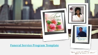 Funeral Service Program Template