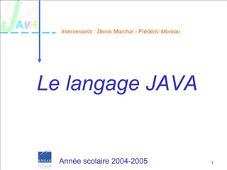 Le langage JAVA