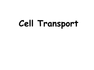 Cell Transport