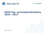 BUPA Fag- og funksjonsfordeling 2010 - 2014