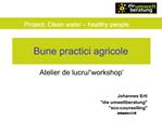 Bune practici agricole