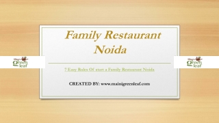 Family Restuarant Noida