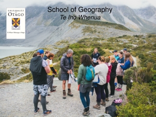 School of Geography Te Iho Whenua