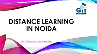 Distance Learning in Noida