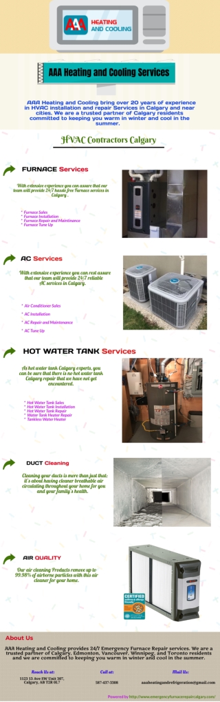 Solve Issues on HVAC with Professional Repair Services in Calgary