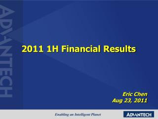2011 1H Financial Results