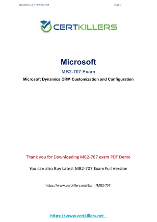 MB2-707 test prep { vce exam collection }
