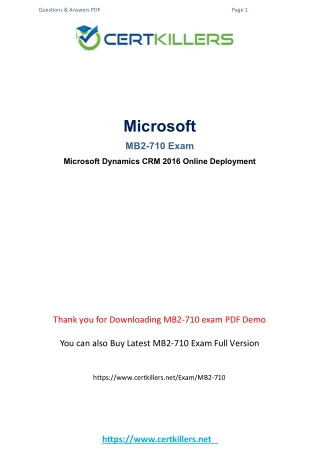 MB2-710 online vce { test questions and answers }