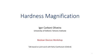 Hardness Magnification