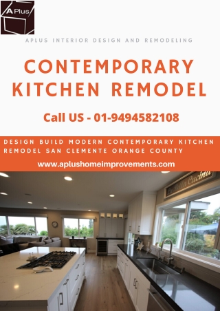 Aplus Contemporary Kitchen Remodel San Clemente