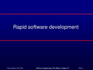 Rapid software development