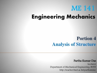 ME 141 Engineering Mechanics