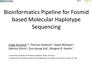 Bioinformatics Pipeline for Fosmid based Molecular Haplotype Sequencing