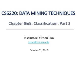 CS6220: Data Mining Techniques