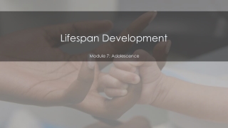 Lifespan Development