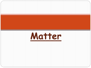 Matter