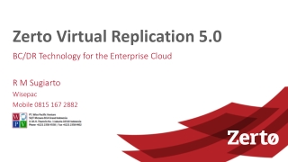 Zerto Virtual Replication 5.0