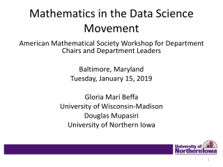 Mathematics in the Data Science Movement