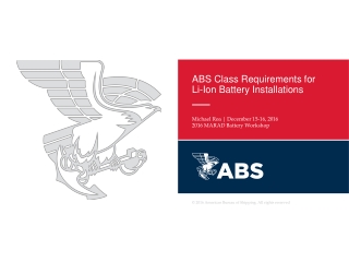 2016 MARAD Battery Workshop