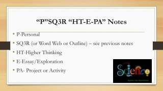 “P”SQ3R “HT-E-PA” Notes