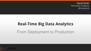 Real-Time Big Data Analytics