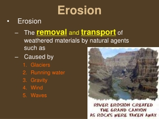 Erosion