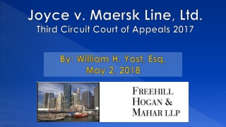 Joyce v. Maersk Line, Ltd. Third Circuit Court of Appeals 2017