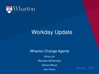 Workday Update