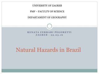 Natural Hazards in Brazil