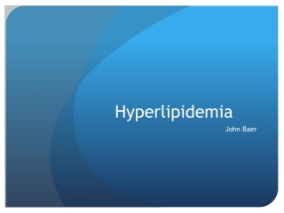 Hyperlipidemia