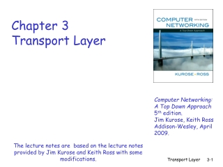 Chapter 3 Transport Layer