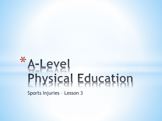 A-Level Physical Education