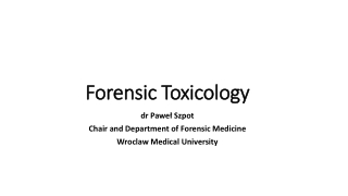 Forensic Toxicology