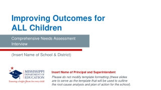 Improving Outcomes for ALL Children