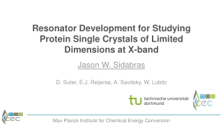 Resonator Development for Studying Protein Single Crystals of Limited Dimensions at X-band