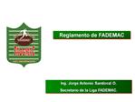 Reglamento de FADEMAC