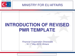 INTRODUCTION OF REVISED PMR TEMPLATE