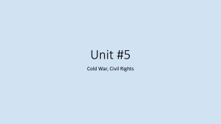 Unit #5