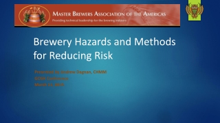 Brewery Hazards and Methods for Reducing Risk