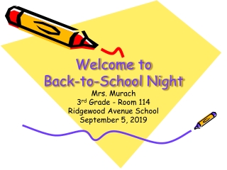 Welcome to Back-to-School Night