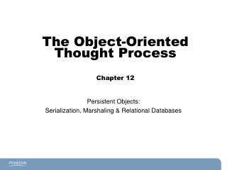 The Object-Oriented Thought Process Chapter 12