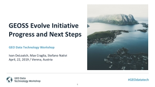 GEOSS Evolve Initiative Progress and Next Steps