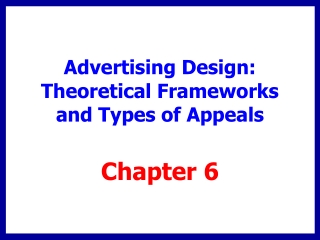 Advertising Design: Theoretical Frameworks and Types of Appeals