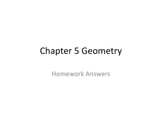Chapter 5 Geometry