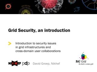 Grid Security, an introduction