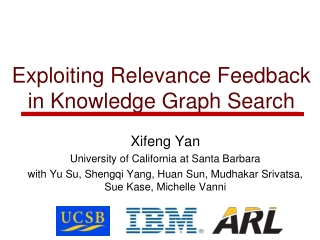 Exploiting Relevance Feedback in Knowledge Graph Search