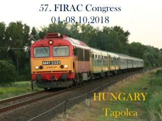 57. FIRAC Congress 04 .-08.10.2018
