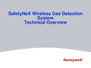 SafetyNeX Wireless Gas Detection System Technical Overview